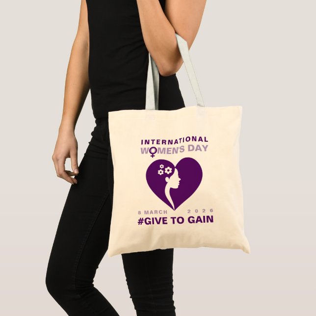 Bolsa Tote Dar Para Ganhar Dia Internacional da Mulher 2026 (Frente (produto))