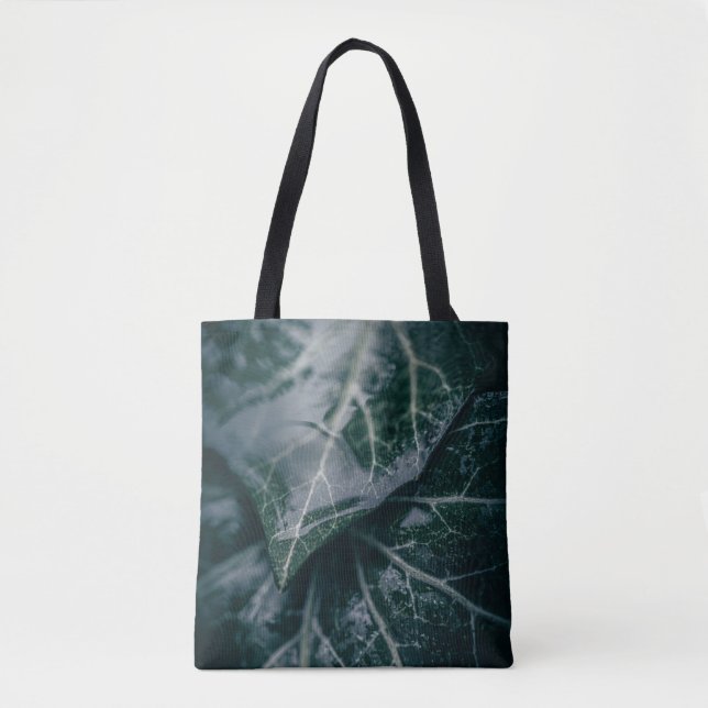 Bolsa Tote Dark Moody Ivy Floral Foto (Frente)
