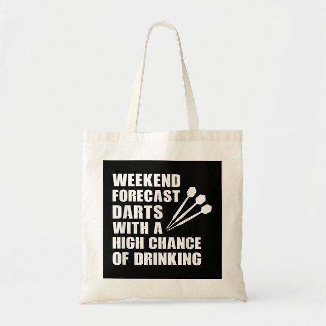 Bolsa Tote Dart Funny Darts Player Bebendo Weekend Gift (Frente)