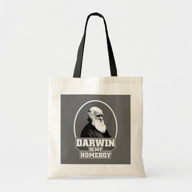 Bolsa Tote Darwin é meu ficar em casa (Frente)