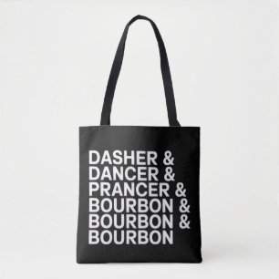 Bolsa Tote Dasher Dancer Prancer & Bourbon Natal Férias