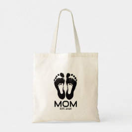 Bolsa Tote Data de Nascimento do Bebê da Nova Mãe Estabelecid