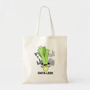 Bolsa Tote Data Leek Funny Computer Veggie Pun
