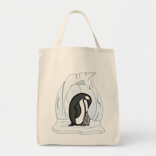 Bolsa Tote Davin e Annie, o Saco dos Pinguins (Frente)