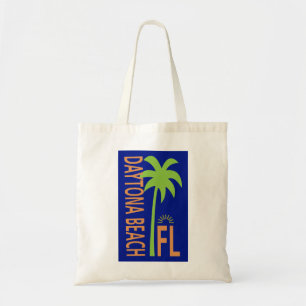 Bolsa Tote Daytona Beach, Florida, Geométrico com Palm Tree