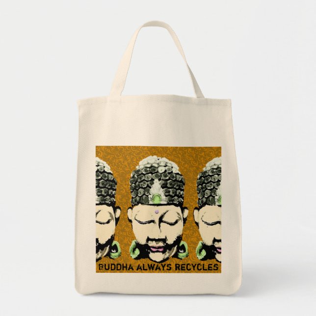 Bolsa Tote De Buddha reciclares sempre (Frente)
