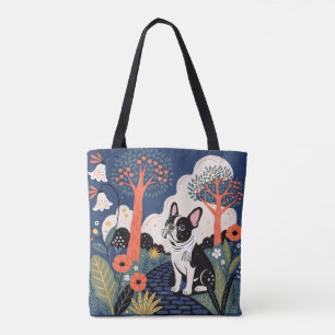 Bolsa tote de cachorro bulldog francês moderno