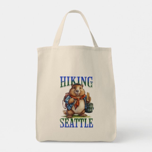 Bolsa Tote de Caminhada de Seattle (Verso)
