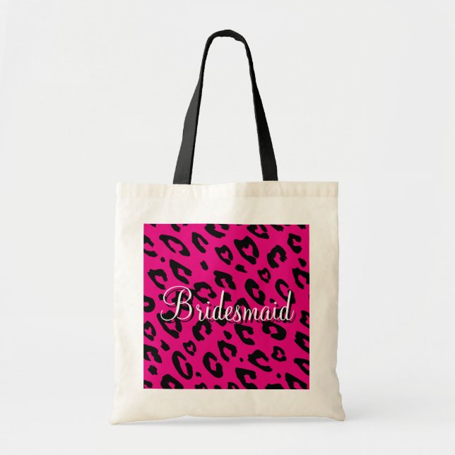 Bolsa tote de casamento para damas de honra com es (Frente)