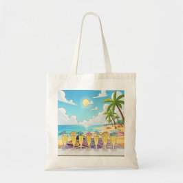 Bolsa tote de coquetéis pela praia