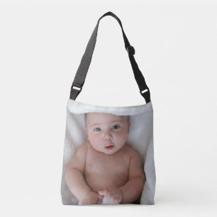 BOLSA TOTE DE CORPO PERSONALIZADA COM FOTO DE BEBÊ