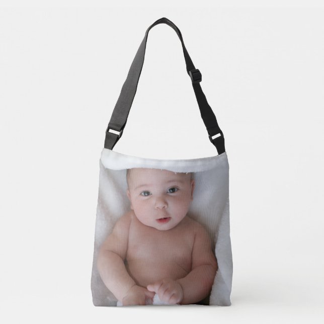 BOLSA TOTE DE CORPO PERSONALIZADA COM FOTO DE BEBÊ (Frente)