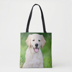 Bolsa Tote de dupla face com foto de cachorro pers