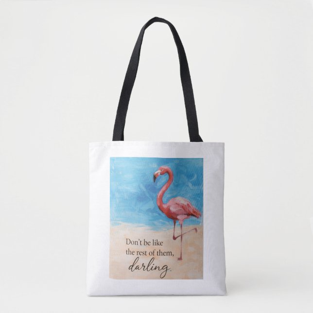 Bolsa tote de flamingo (Frente)