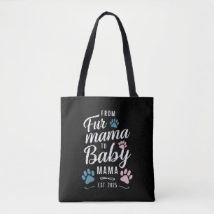Bolsa Tote De Fur Mama para Baby Mama Est 2025 Mãe de Cachorr