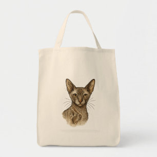 Bolsa Tote de Gato Boho Elegante