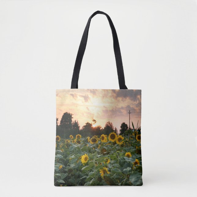 Bolsa tote de girassóis (Frente)