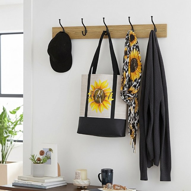 Bolsa tote de girassol personalizada (Criador carregado)