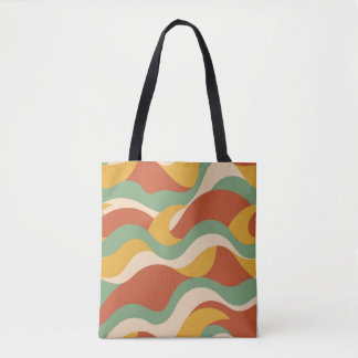 Bolsa Tote de impressão total abstrata