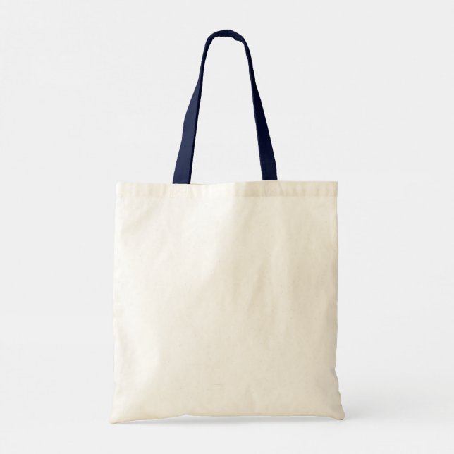 Bolsa Tote de Lona Navy Handle (Verso)