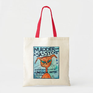 Bolsa tote de lona Sassy Cat