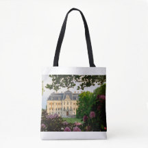 Bolsa Tote de Luxo com Padrão Floral de Castelo Fr