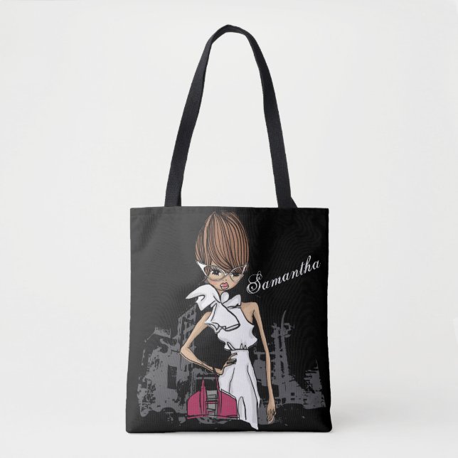 Bolsa Tote de Menina Estilosa (Frente)