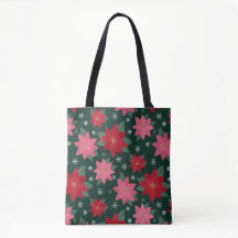 Bolsa Tote de Natal Brilhante e Elegante com Poins