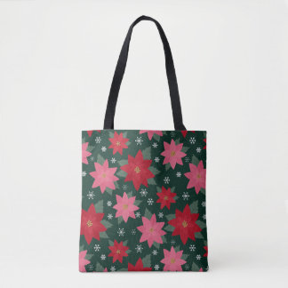 Bolsa Tote de Natal Brilhante e Elegante com Poins