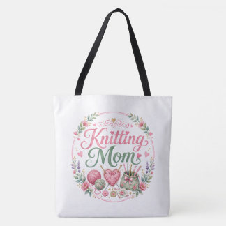 Bolsa Tote de Ombro para Mãe Tricoteira