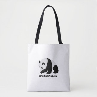 Bolsa Tote de Ombro Urso Panda Fofo Não Me Perturb