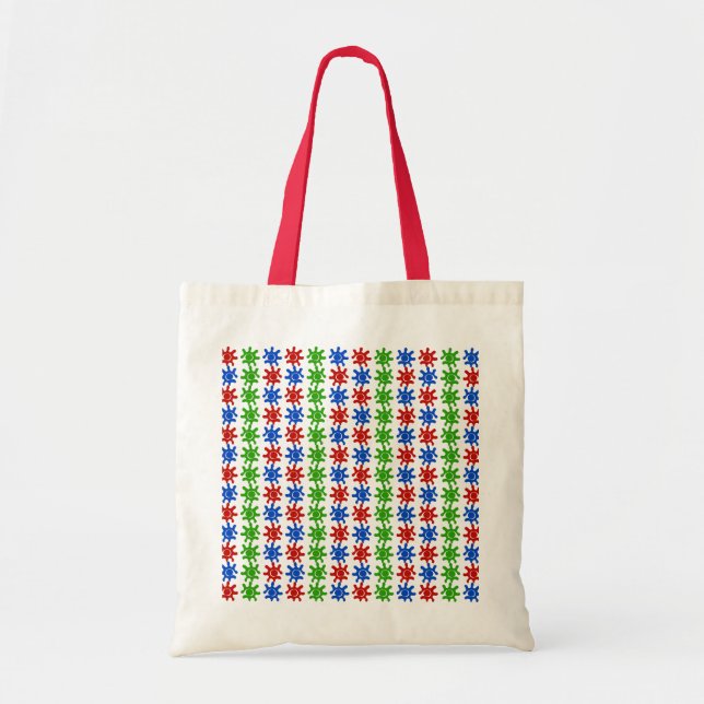 Bolsa Tote de Padrão Abstrato Ímpar (Frente)