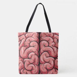 Bolsa Tote de Padrão Cerebral