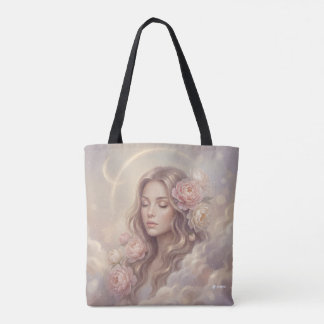 Bolsa Tote de Padrão Floral Elegante