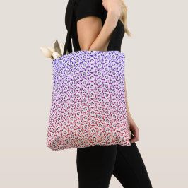 Bolsa tote de padrão fofo contínuo