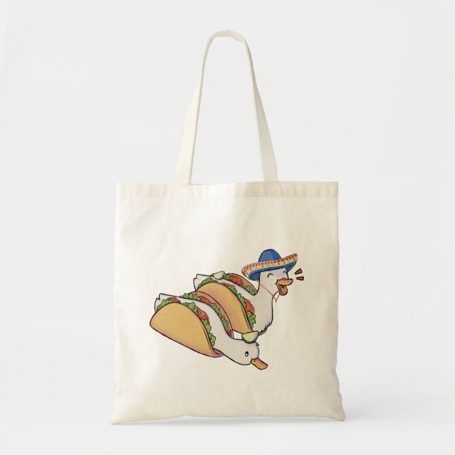 Bolsa tote de patinhos taco (Frente)