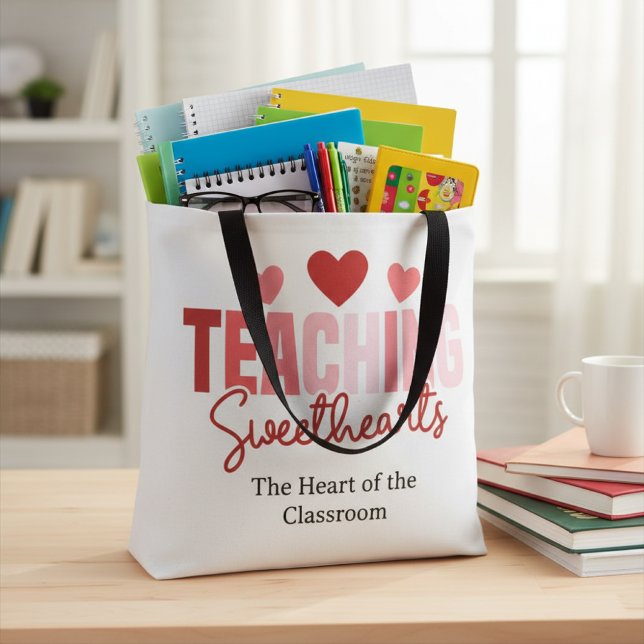 Bolsa Tote de Professor Dia dos Namorados Doces Pr (Criador carregado)