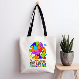 Bolsa Tote de Puzzle da Menina de Conscientização
