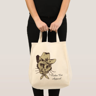 Bolsa Tote de Roupas de Cowboy Gato Rodeio Vintage
