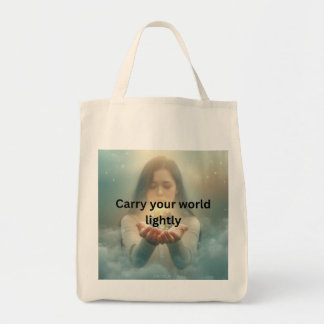 Bolsa Tote de Tela Minimalista Inspiradora