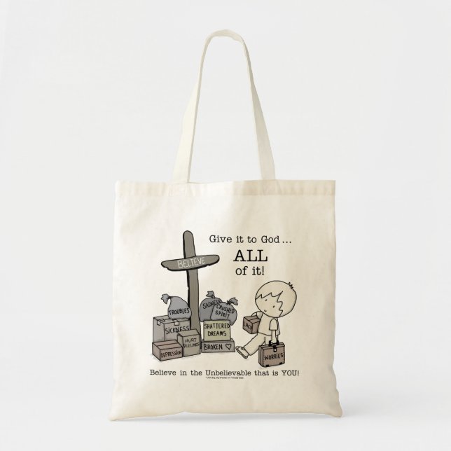 Bolsa Tote Dê tudo a Deus (Frente)