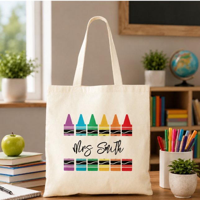 Bolsa Tote de volta à Escola Arco-íris Vida de Professor (back School Rainbow Teacher Life Tote Bag)