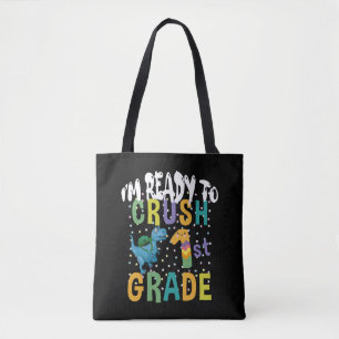 Bolsa Tote De Volta à Escola Estou Pronto Para Dominar o 1º A
