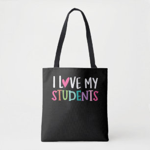Bolsa Tote De Volta à Escola Eu Amo Meus Alunos Professores