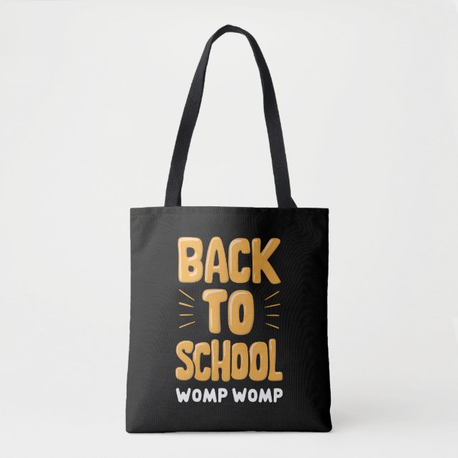 Bolsa Tote De Volta à Escola Womp Womp Professor (Frente)
