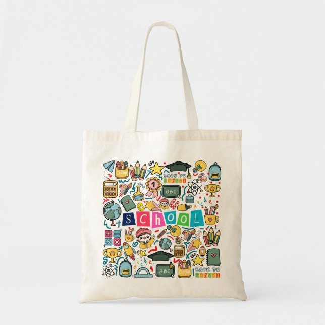 Bolsa Tote De Volta às Aulas (Frente)