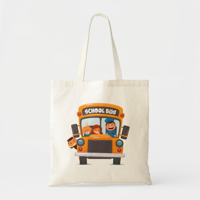 Bolsa Tote De volta às crianças da escola (Frente)