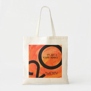 Bolsa Tote Década Laranja de Aniversário