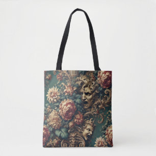 Bolsa Tote Decadência Desordenada – Floral Vitoriano Gótico