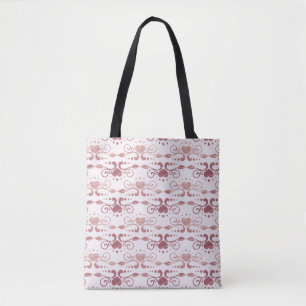 Bolsa Tote Deco de arte, papel de parede elegante.